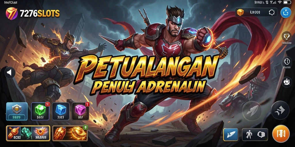 Screenshot gameplay 7276SLOTS menunjukkan aksi seru di setiap putaran.