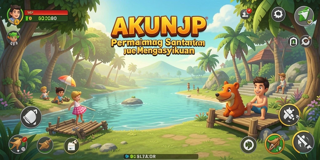 Tampilan gameplay <strong>AKUNJP</strong> yang seru dan menantang.