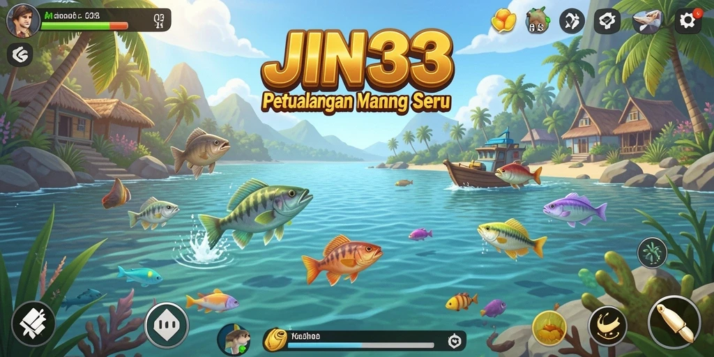Tampilan gameplay memancing yang menakjubkan dari JIN33.