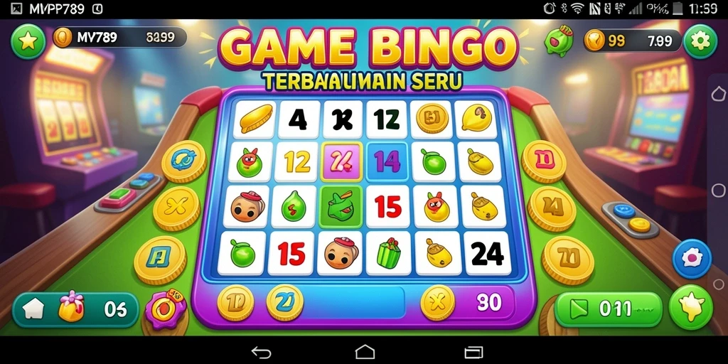 Tampilan seru gameplay Bingo di MVP789 yang penuh warna.
