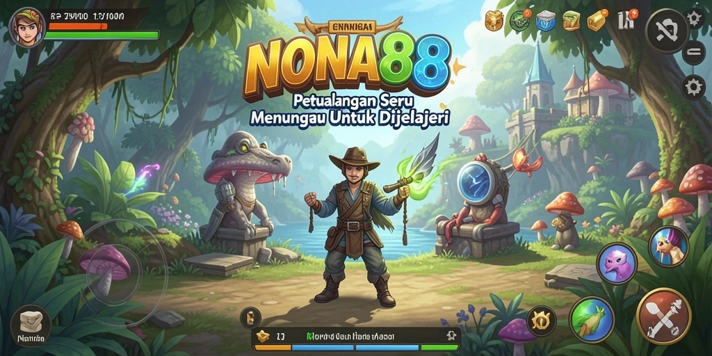 Screenshot gameplay NONA88 yang menampilkan petualangan seru dalam dunia fantastis.
