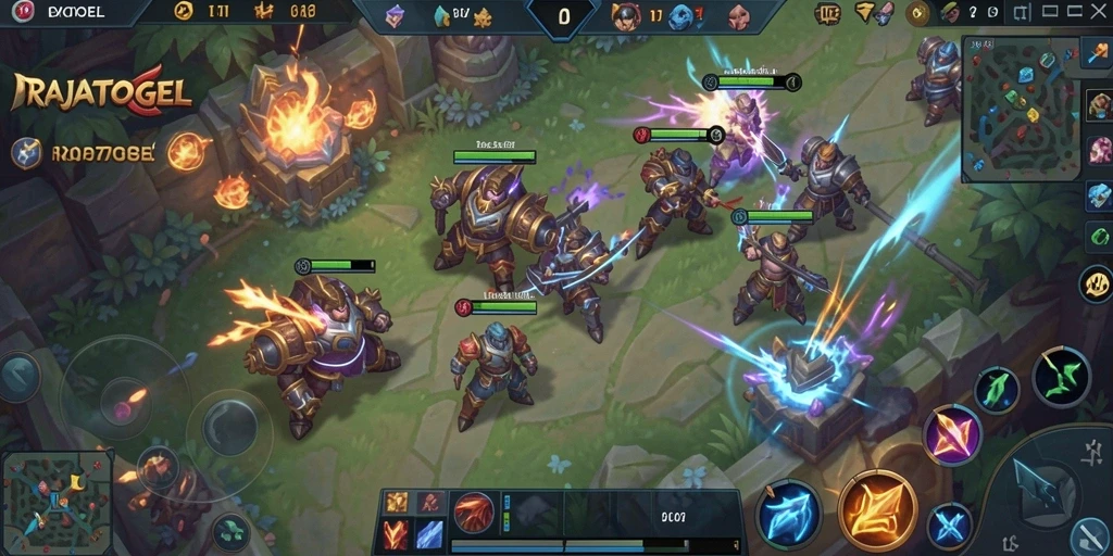 Tampilan menarik dari gameplay seru RAJATOGEL dengan pertarungan hero.