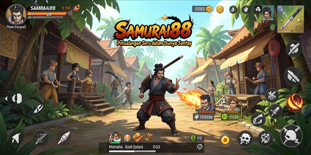 Gambaran seru dunia dalam <strong>SAMURAI88</strong> yang penuh warna dan tantangan.